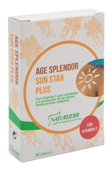 AGE SPLENDOR SUN STAR BETACAROTENO 30 vcaps